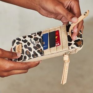 Consuela Leopard Card Holder Wallet NWT